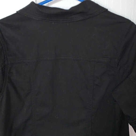 ONE WORLD Jackets & Coats One World Black Short Sleeve Jacket